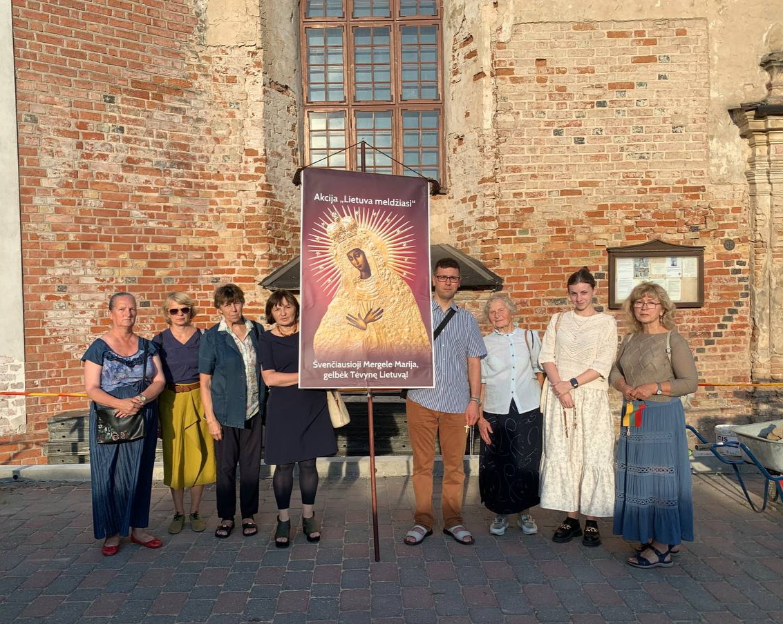 Vilniuje rugpjūčio 23d.meldėsi 8 maldininkai
